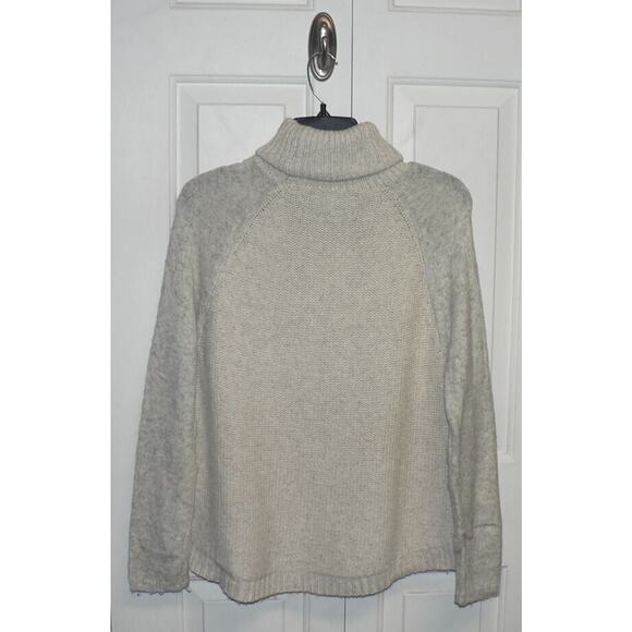 Line Knitwear Womens Cove Mixed Yarn Turtleneck Sweater in Light Gray XSmall $98 - Picture 3 of 3